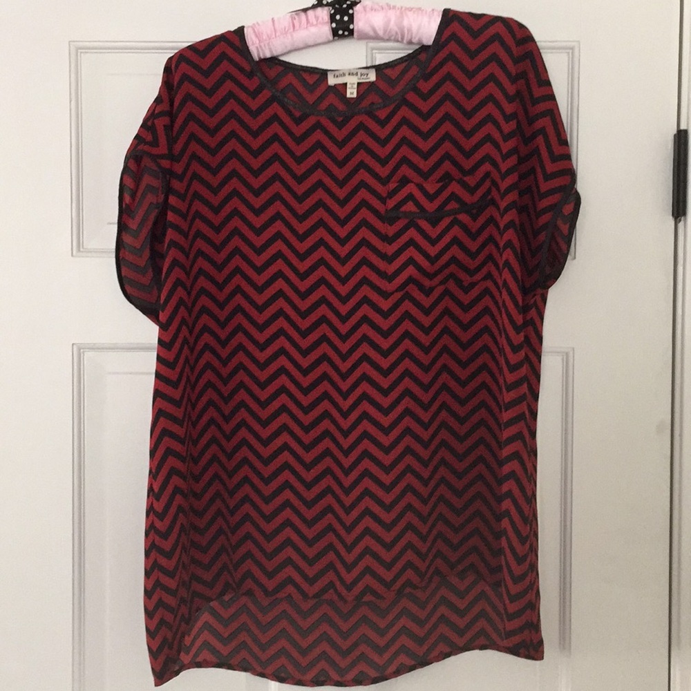 Faith and Joy geometric shirt